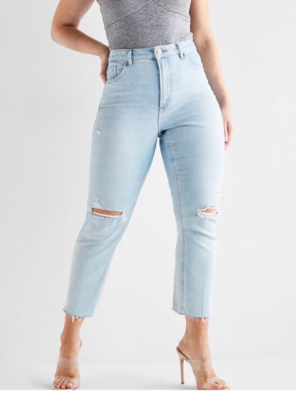 NWT - Curvy mom jeans, super high-rise